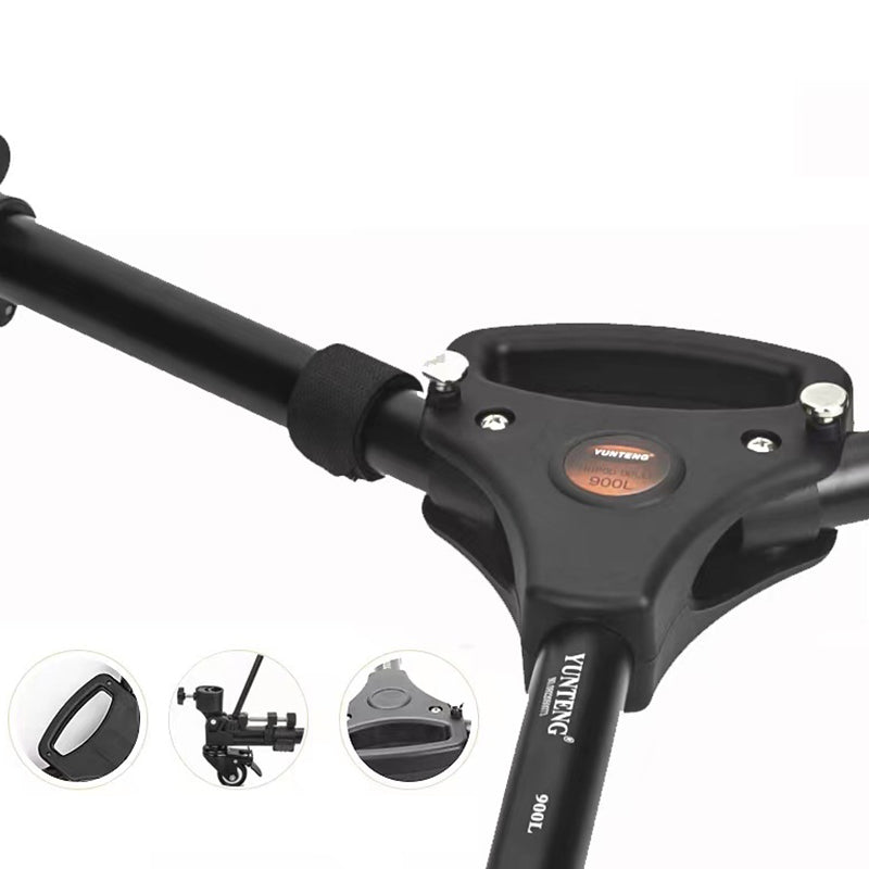 YUNTENG 900L Universal Folding 3 Wheels Pulley DV Camera Photography Tripod Base Stand YUNTENG 900L Universal Folding 3 Wheels Pulley DV Camera Photography Tripod Base Stand